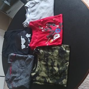 Five kids' shirts. Size 10/12 Nike/ Old Navy